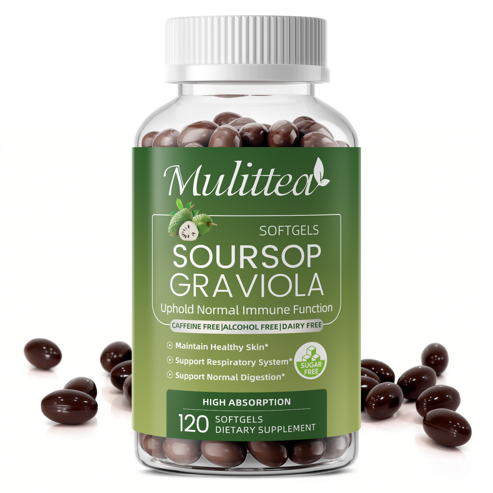 Mulittea Graviola Soursop Extr - огляд і ціна Tulsi Holy Basil