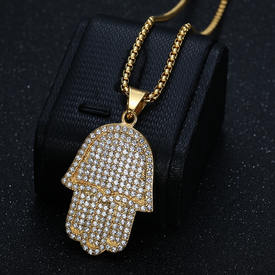 Hip Hop Iced Out Hamsa Hand of - огляд і ціна Tulsi Holy Basil
