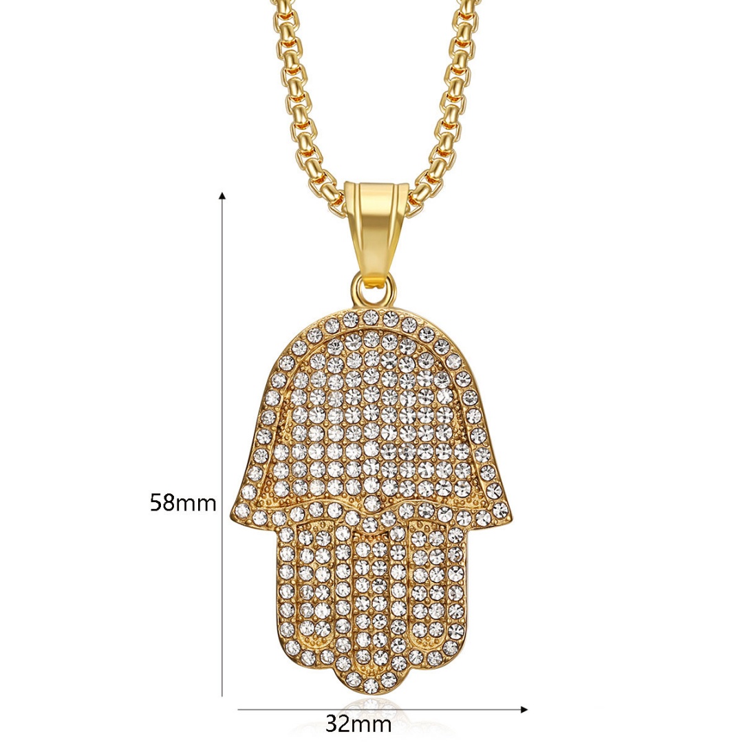 Hip Hop Iced Out Hamsa Hand of - огляд і ціна Tulsi Holy Basil