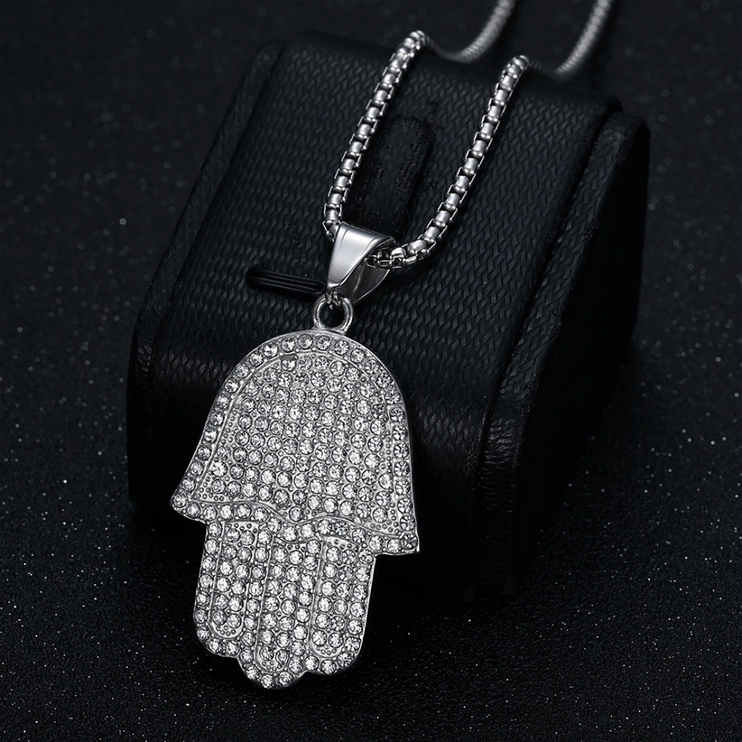 Hip Hop Iced Out Hamsa Hand of - огляд і ціна Tulsi Holy Basil