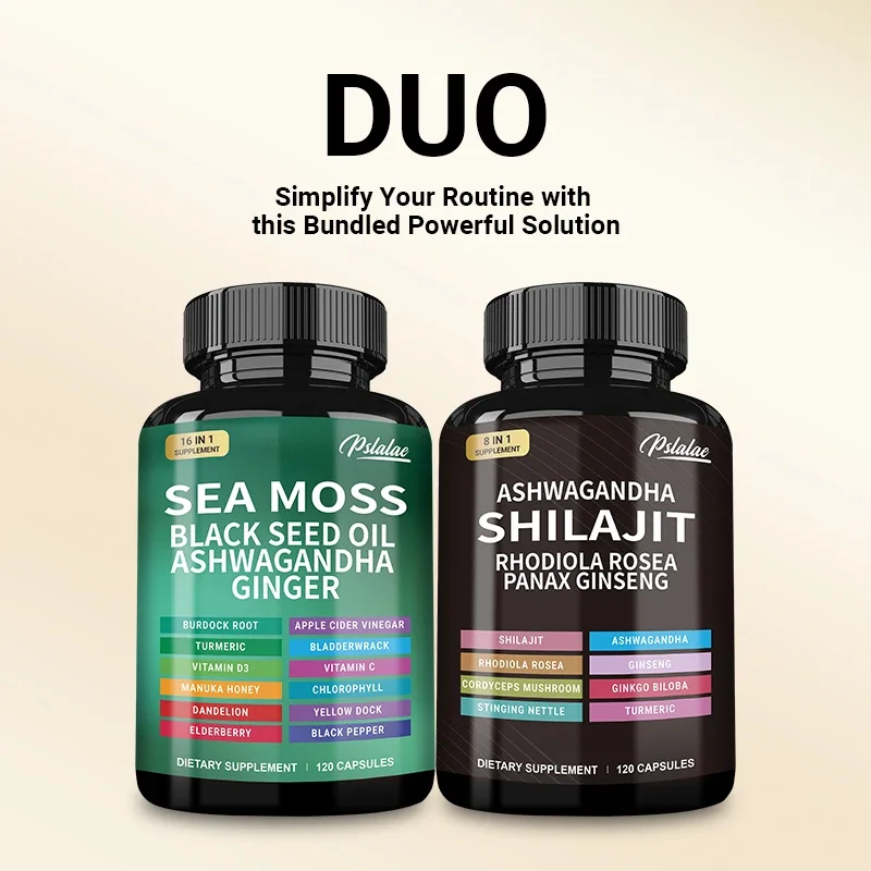 Shilajit + Sea Moss Capsules - - огляд і ціна Tulsi Holy Basil