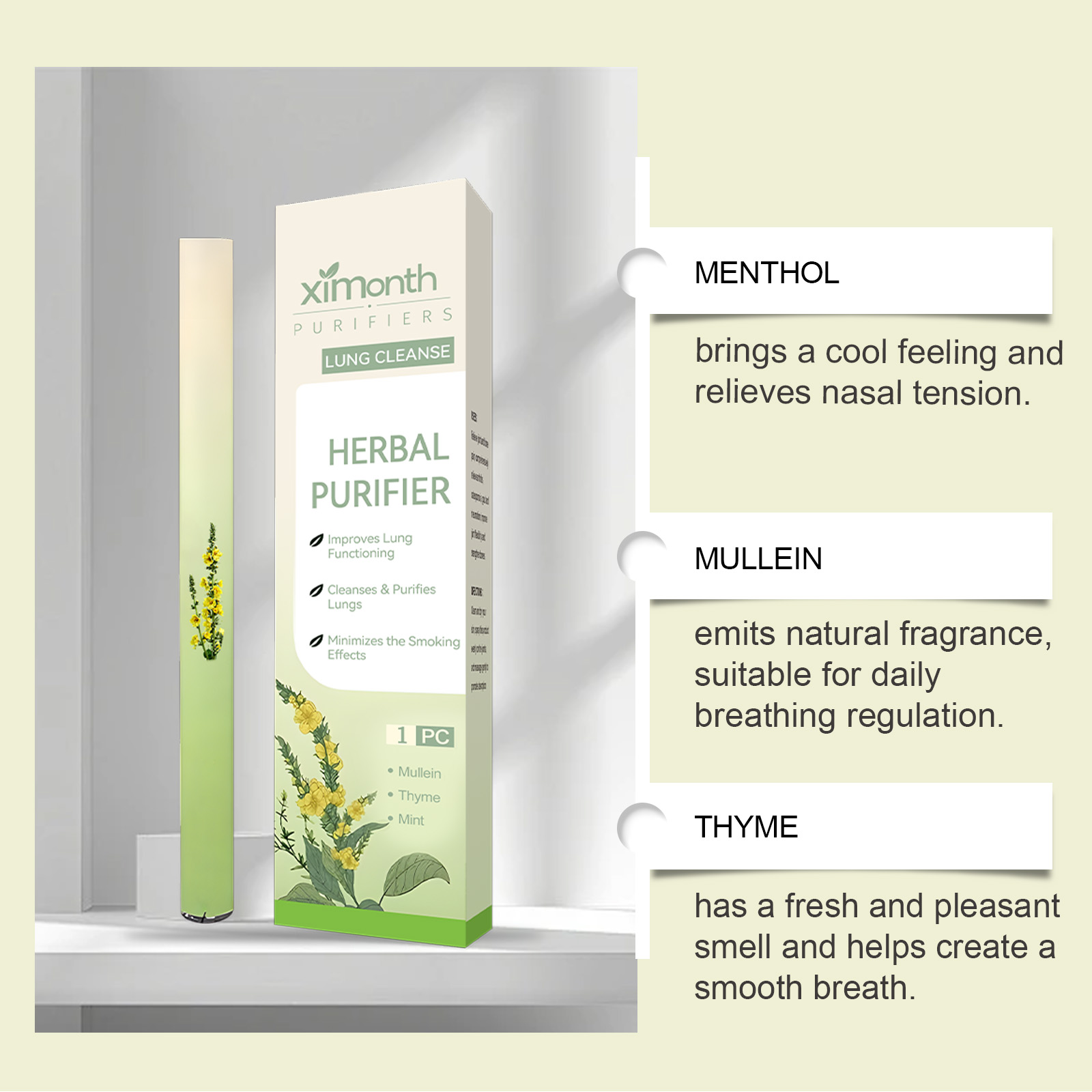 Natural Herbal Breathing Stick - огляд і ціна Herbal And Wellness