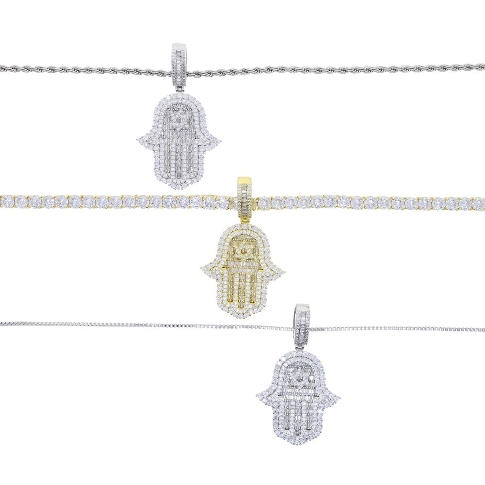 Iced Out Hamsa Hand Pendant Ne - огляд і ціна Tulsi Holy Basil