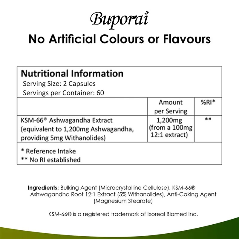 Ashwagandha KSM-66 1200mg - Su - огляд і ціна Tulsi Holy Basil