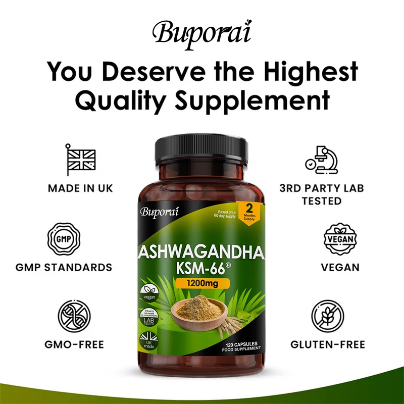 Ashwagandha KSM-66 1200mg - Su - огляд і ціна Tulsi Holy Basil